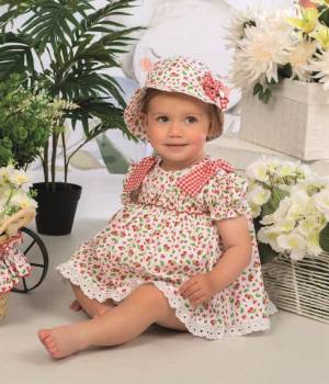 Vestido bebé estampado floral Belén Costales