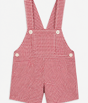 Peto Infantil de Cuadros Vichy Rojo – BBZ Creaciones