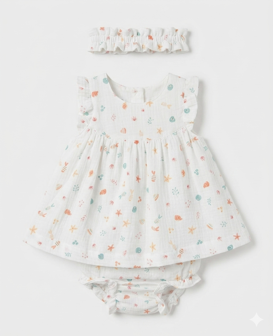 Conjunto Jesusito para Niña de Marini con Braga y Diadema – BBZ Creaciones